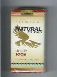 Natural Blend Premium Lights 100s cigarettes soft box  Natural Blend Premium Lights 100s cigarettes soft box