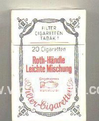 Roth-Handle Leichte Mischung cigarettes hard box