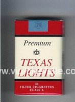 Texas Lights Premium cigarettes soft box