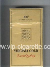 Virginia Gold Extra Quality 100s cigarettes hard box  Virginia Gold Extra Quality 100s cigarettes hard box