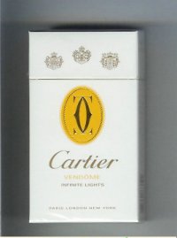 Cartier cigarettes Vendome Infinite Lights