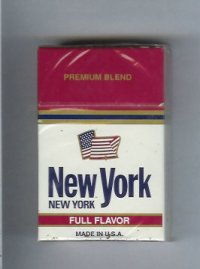 New York Premium Blend Full Flavor cigarettes hard box  New York Premium Blend Full Flavor cigarettes hard box
