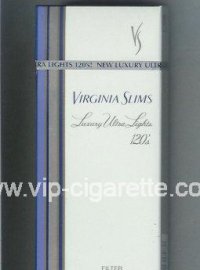 Virginia Slims Luxury Ultra Lights 120s Filter cigarettes hard box  Virginia Slims Luxury Ultra Lights 120s Filter cigarettes hard box