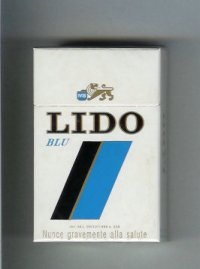 Lido Blu cigarettes hard box  Lido Blu cigarettes hard box