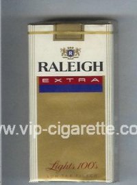Raleigh Extra Lights 100s cigarettes soft box