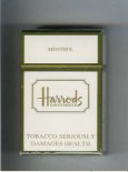 Harrods Knightsbridge Menthol cigarettes hard box  Harrods Knightsbridge Menthol cigarettes hard box
