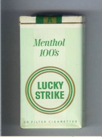 Lucky Strike Menthol 100s cigarettes soft box