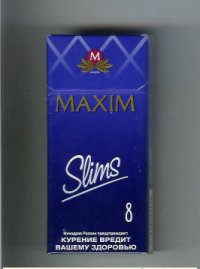 Maxim Slims 8 100s cigarettes hard box
