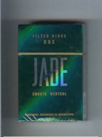 Jade Smooth Menthol Filter cigarettes hard box
