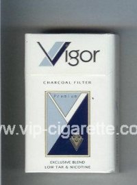 Vigor Charcoal Filter Premium Exclusive Blend cigarettes hard box  Vigor Charcoal Filter Premium Exclusive Blend cigarettes hard box