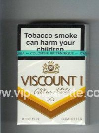 Viscount 1 Ultra Mild cigarettes hard box  Viscount 1 Ultra Mild cigarettes hard box