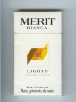 Merit Bianca Lights 100s cigarettes hard box