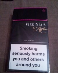 Virginia S. 100s cigarettes hard box  Virginia S. 100s cigarettes hard box