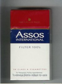 Assos International Filter 100s cigarettes