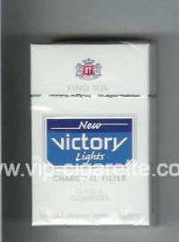 Victory New Lights Charcoal Filter King Size cigarettes hard box  Victory New Lights Charcoal Filter King Size cigarettes hard box