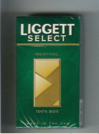 Liggett Select Menthol 100s Box cigarettes hard box