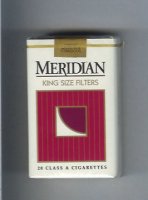 Meridian King Size Filters cigarettes soft box
