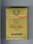 Kaiser Extra Lujo Filtro cigarettes hard box  Kaiser Extra Lujo Filtro cigarettes hard box