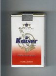 Kaiser Filtro Luxo American Blend Special white and red cigarettes soft box  Kaiser Filtro Luxo American Blend Special white and red cigarettes soft box