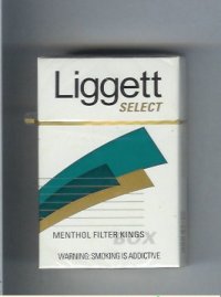 Liggett Select Menthol Filter Kings cigarettes hard box