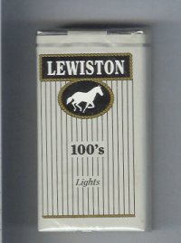 Lewiston 100s Lights cigarettes soft box