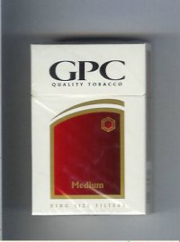 GPC Quality Tabacco Medium King Size Filters Cigarettes hard box