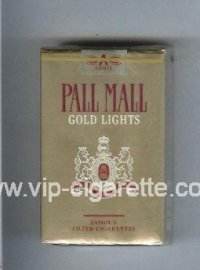 Pall Mall Gold Lights cigarettes soft box