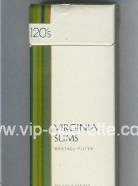 Virginia Slims Menthol - Filter 120s cigarettes hard box  Virginia Slims Menthol - Filter 120s cigarettes hard box
