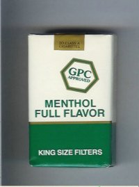 GPC Approved Menthol Full Flavor King Size Filters Cigarettes soft box  GPC Approved Menthol Full Flavor King Size Filters Cigarettes soft box