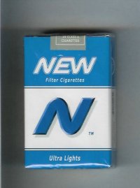 N New Ultra Lights cigarettes soft box