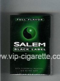 Salem Black Label Full Flavor cigarettes hard box