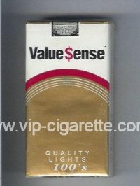 Value Sense Quality Lights 100s cigarettes soft box