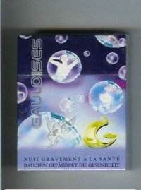 Gauloises with soap-bubble 25s cigarettes hard box  Gauloises with soap-bubble 25s cigarettes hard box