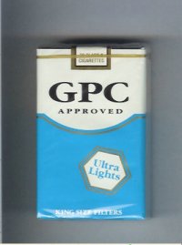 GPC Approved Ultra Lights King Size Filters Cigarettes soft box  GPC Approved Ultra Lights King Size Filters Cigarettes soft box