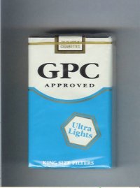 GPC Approved Ultra Lights King Size Filters Cigarettes soft box