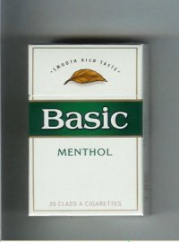 Basic cigarettes Smooth Rich Taste Menthol hard box