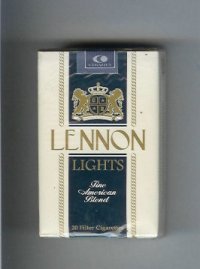 Lennon Lights Fine American Blend cigarettes soft box  Lennon Lights Fine American Blend cigarettes soft box