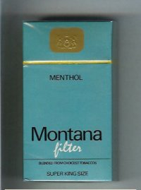Montana Menthol Filter 100s Cigarettes hard box