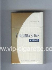Virginia Slims Kings Lights cigarettes hard box  Virginia Slims Kings Lights cigarettes hard box