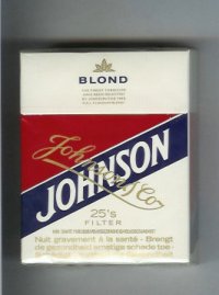 Johnson Blond 25 Filter cigarettes hard box  Johnson Blond 25 Filter cigarettes hard box