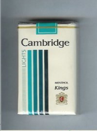 Cambridge Menthol Lights cigarettes kings