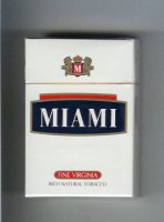 Miami Fine Virginia Rich Natural Tobacco cigarettes hard box
