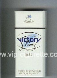 Victory Slims Lights 100s cigarettes hard box  Victory Slims Lights 100s cigarettes hard box