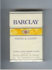 Barclay Fresh Light Ultra Lights cigarettes