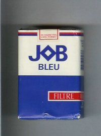 JOB Bleu Filtre white and blue and red cigarettes soft box