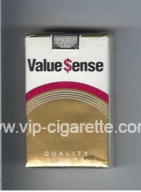 Value Sense Quality Lights cigarettes soft box