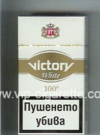 Victory White 100s cigarettes hard box  Victory White 100s cigarettes hard box