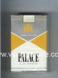 Palace Lights silver and yellow and white cigarettes soft box