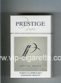 P Prestige Lights Special Blend cigarettes hard box
