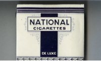 National Cigarettes Du Luxe cigarettes wide flat hard box